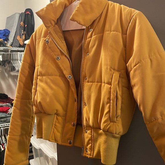 mustard bomber jacket - Picture 2 of 2